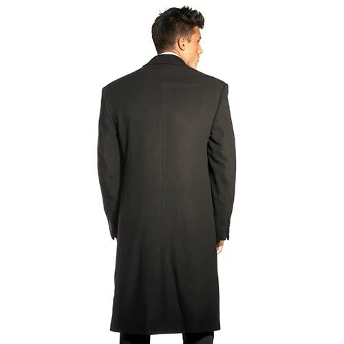 Jean-Paul Germain Sander Topcoat, Men&s, Size: 56, Black