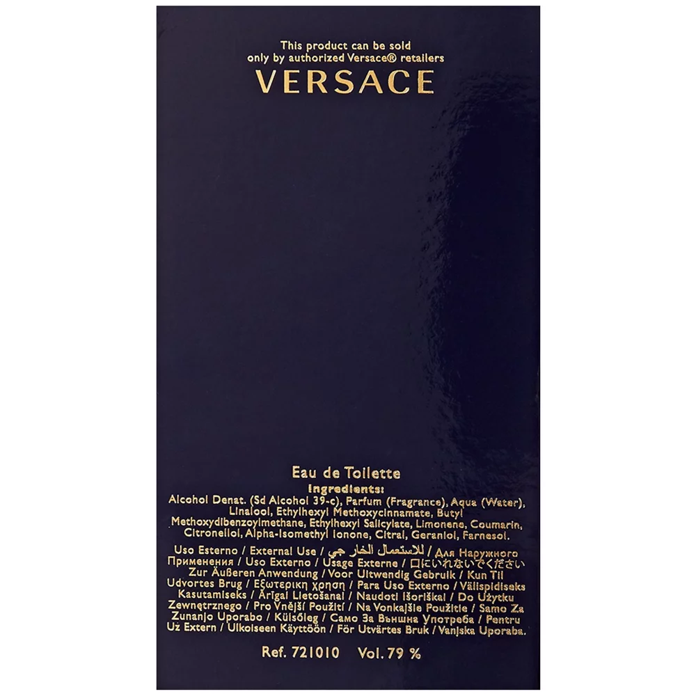 Dylan Blue by Versace Pour Homme Eau de Toilette Spray 3.4 oz (Pack of 4)
