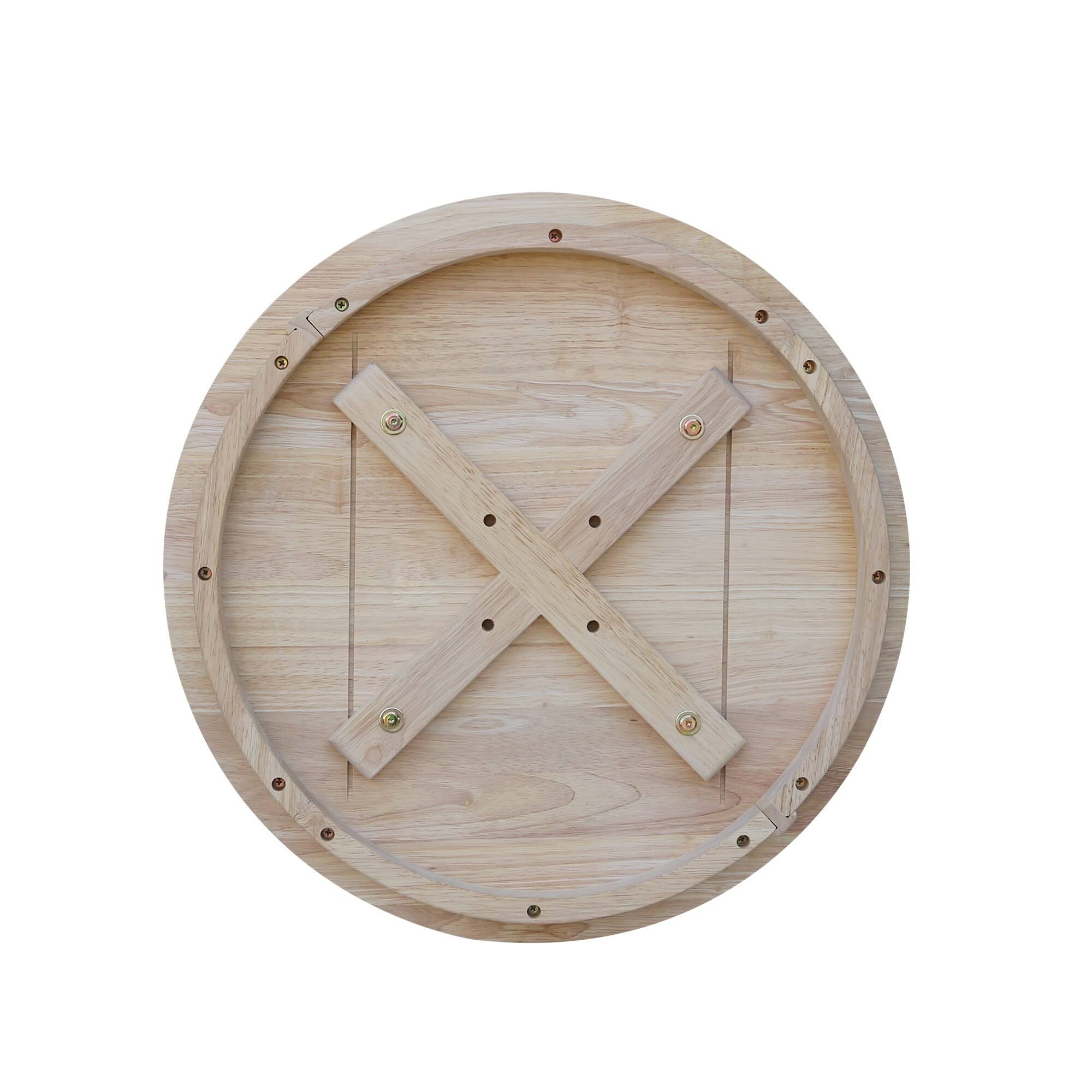 International Concepts Unfinished Round Pedestal Table
