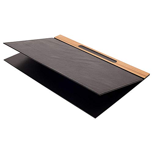 Wooden Desk Set - Desk Organizer Set - 11 Accessories - Desk Office Organizer - Document tray - Office Desk Accessories - Desk Pad - Desktop Storage - 10 PCS (BLACK)