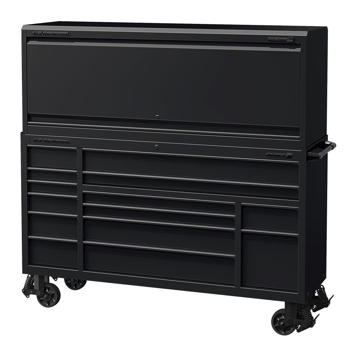 U.S. GENERAL 72 in. x 22 in. Triple-Bank Roll Cab, Series 3, Slate Gray