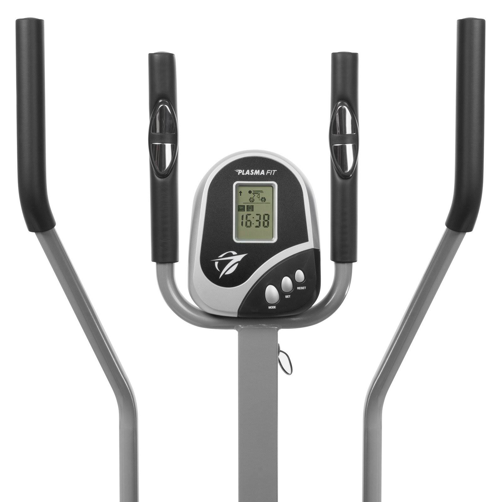 Plasma Fit Elliptical Machine Trainer 2 in 1 Exercise Bike Total Cardio Fitness Home