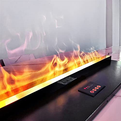 Water Vapor Fireplace Water Vapor Fireplace Recessed Electric Fireplace with Realistic Flame, 3D Atomized Fireplaces with Screen Panel Control and Remote Control, Flame Size Adjustable Electronic Fire