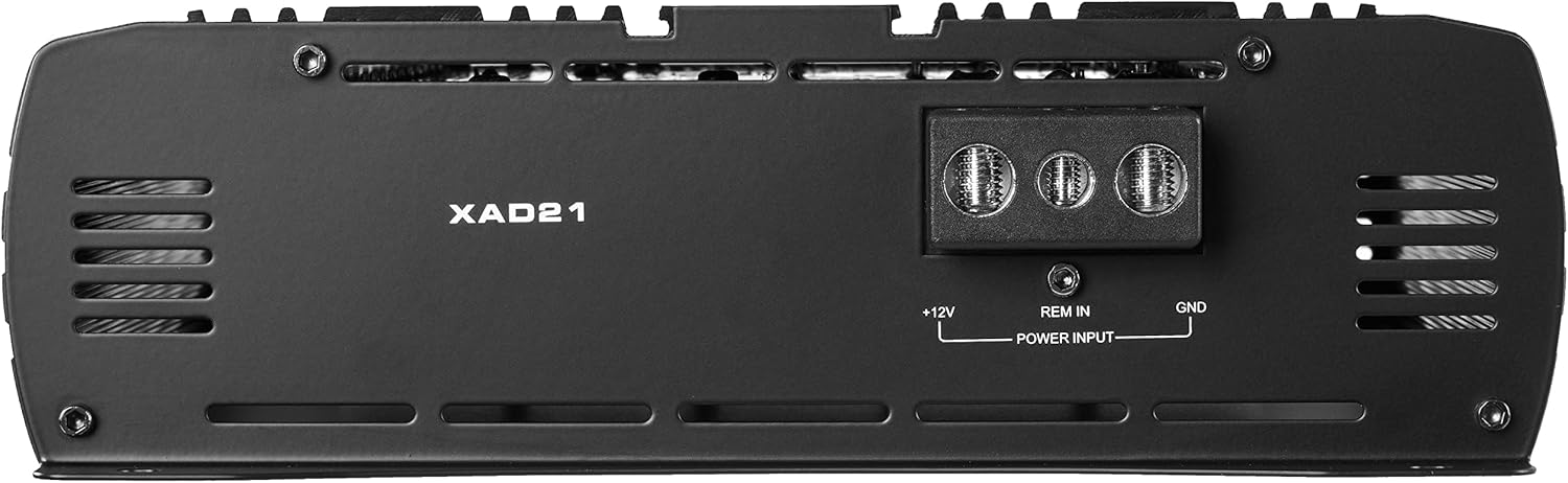 NVX XAD41 1200W RMS 1-OHM Stable Full Bridge Class D High Power Competition Full Range Bridgeable 4-Channel Car Audio MOSFET Amplifier