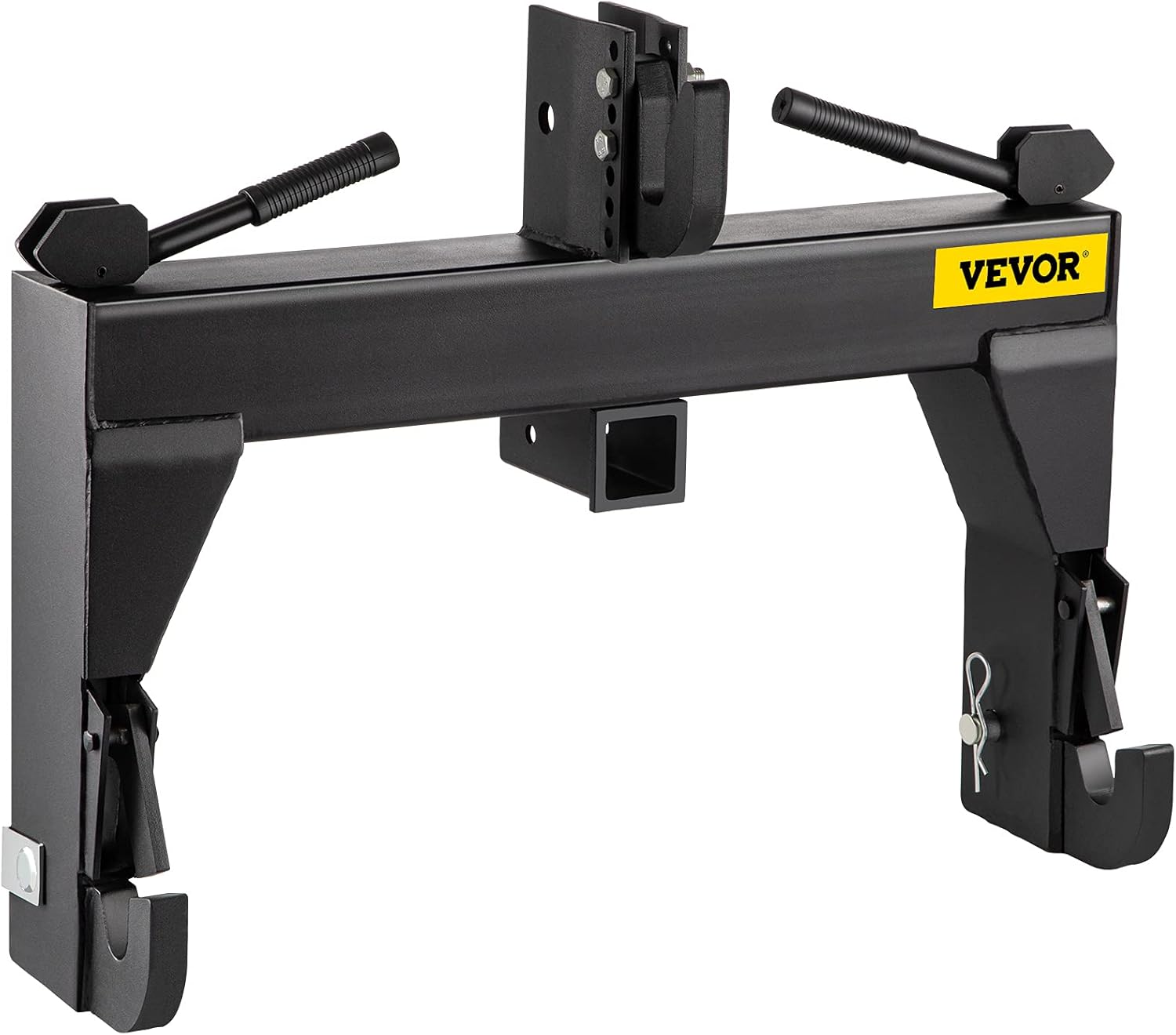 VEVOR 3-Point Quick Hitch, 3000 LBS Lifting Capacity Tractor Quick Hitch, 26.6" Between Lower Arms Attachments Quick Hitch, No welding & 5 level Adjustable bolt, Adaptation to Category 1 & 2 Tractors