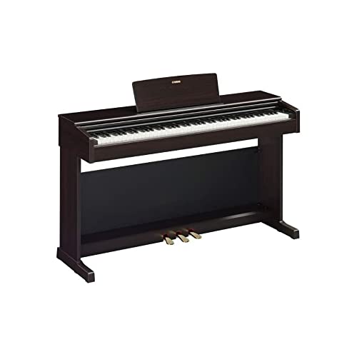 Yamaha Arius, 88-Key Weighted Action Digital Beginner and Intermediate Players, Dynamic Response, Grand Piano Sound, 3-Pedal Unit, Upright Design, Bench Included, Dark Rosewood (YDP105R)