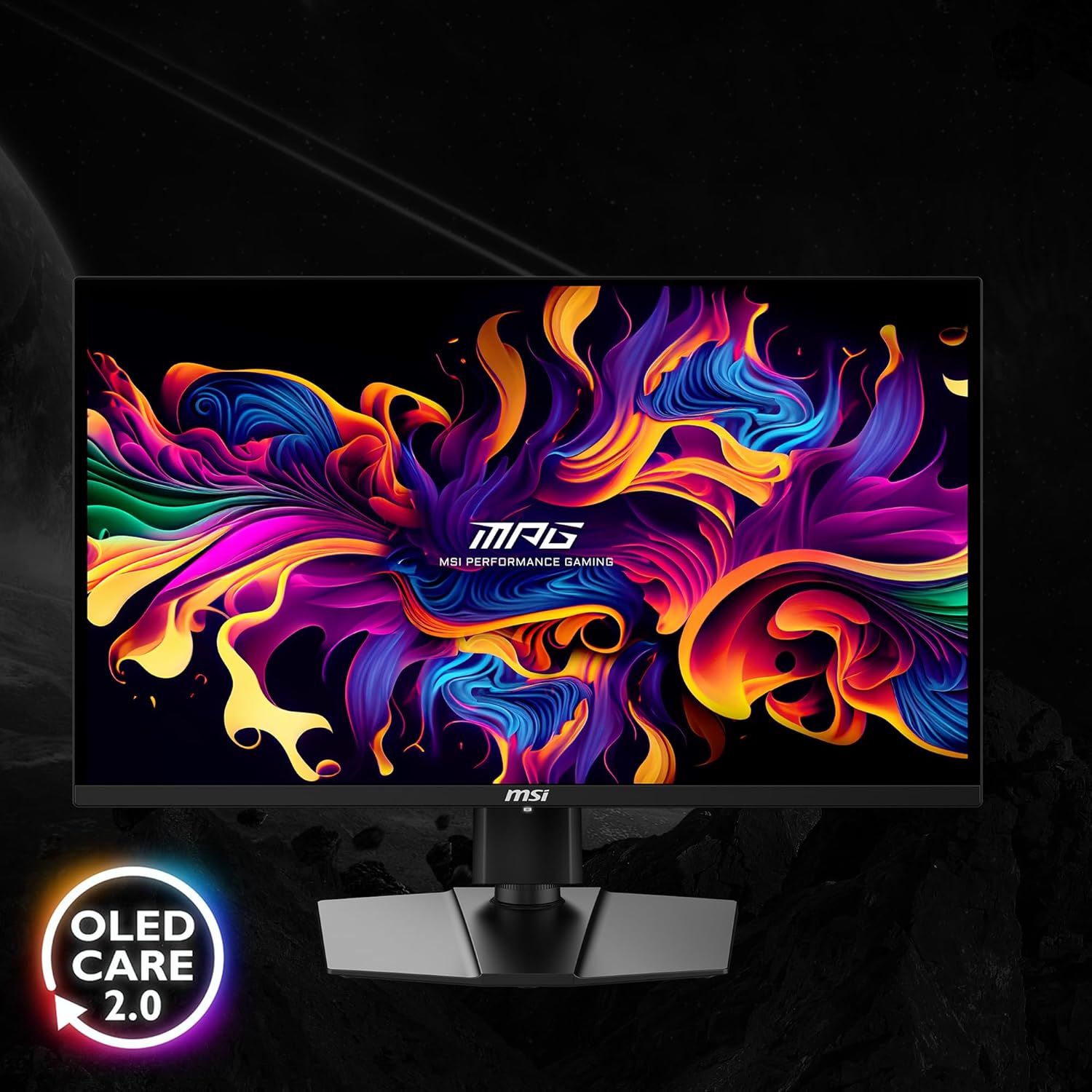MSI MPG 271QRX QD-OLED, 27 OLED Gaming Monitor, 2560 x 1440 (QHD), OLED 0.03ms Response time, 360Hz, True Black HDR 400, HDMI, DP Port, USB Type C, Tilt, Height