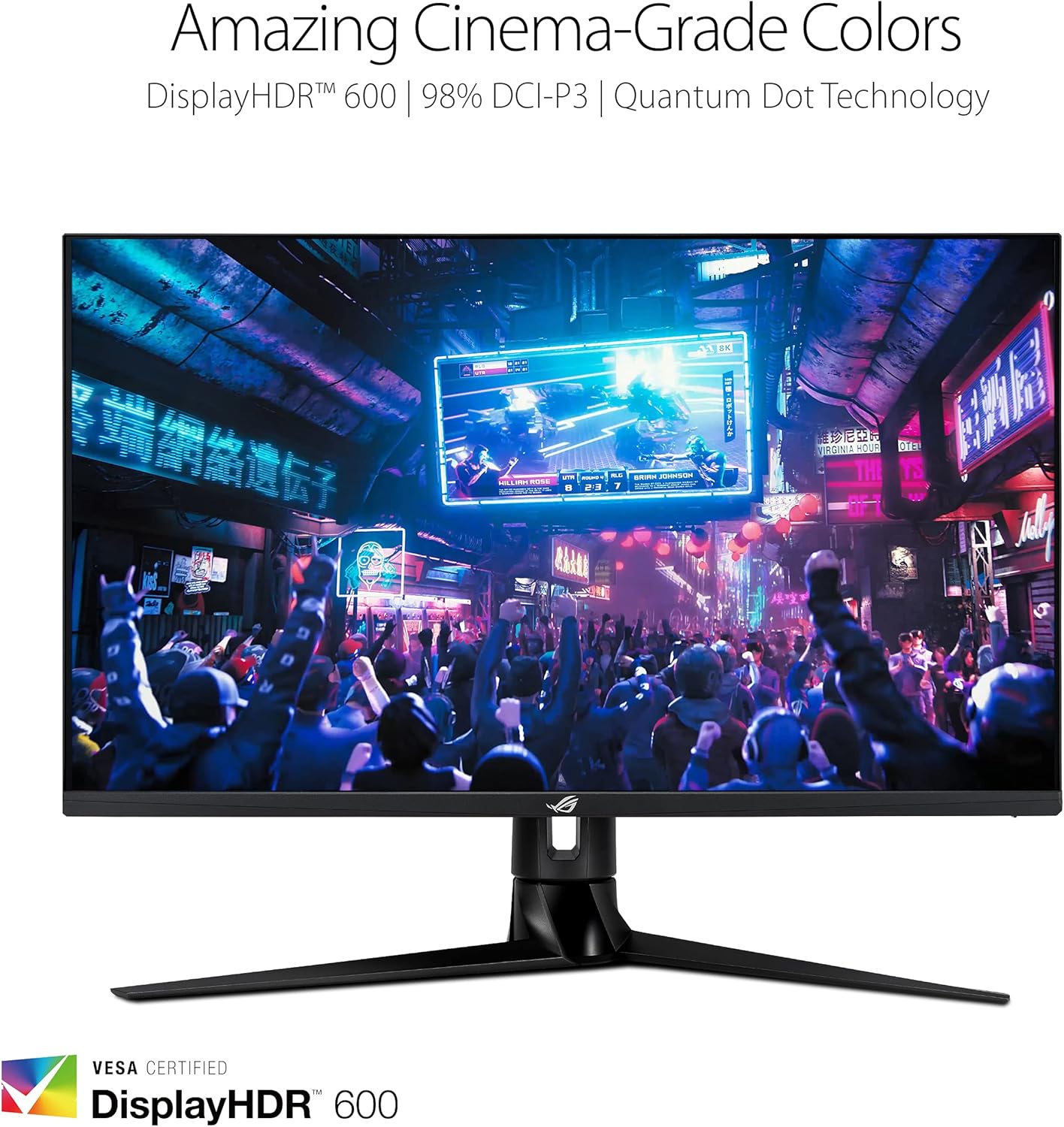 ASUS ROG Swift PG32UQ 32” 4K HDR 144Hz DSC HDMI 2.1 Gaming Monitor, UHD (3840 x 2160), IPS, 1ms, G-SYNC Compatible, Extreme Low Motion Blur Sync, Eye Care, DisplayPort, USB, DisplayHDR 600