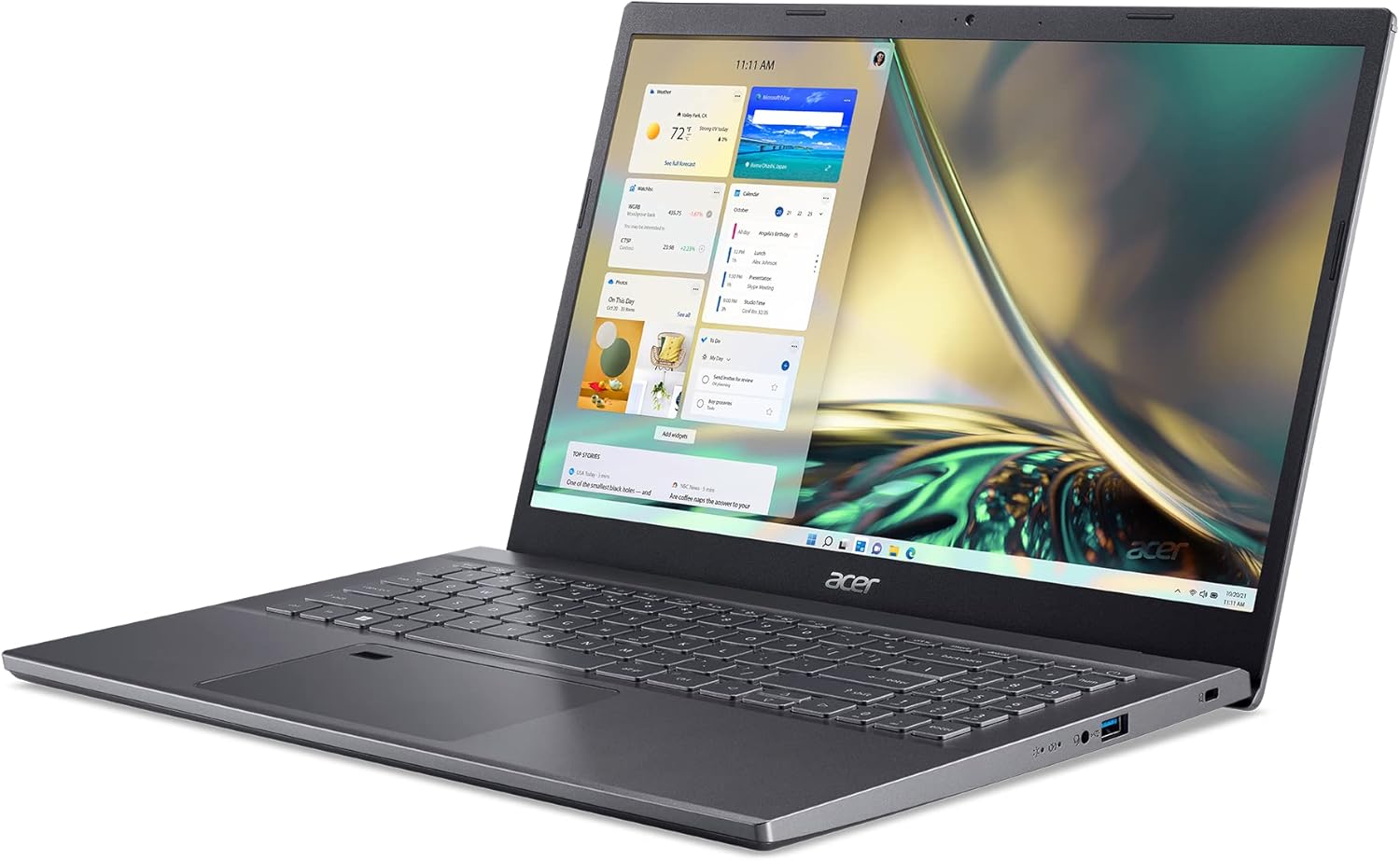 Acer Aspire 5 A515-57-55BX Slim Laptop | 15.6" Full HD IPS Display | Intel Core i5-12450H | 8GB DDR4 | 512GB PCIe Gen4 SSD | 802.11ax Wi-Fi 6 | Thunderbolt 4 | Fingerprint Reader | Windows 11 Home