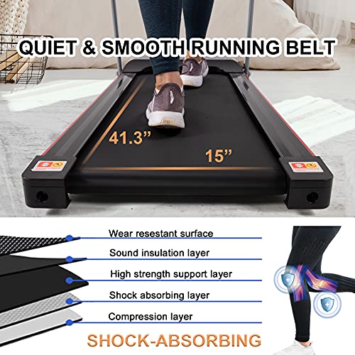 FYC Folding Treadmill for Home - 265lbs Foldable Treadmill Running Machine, Electric Treadmill Exercise for Small Apartment Home Gym Fitness Walking Jogging