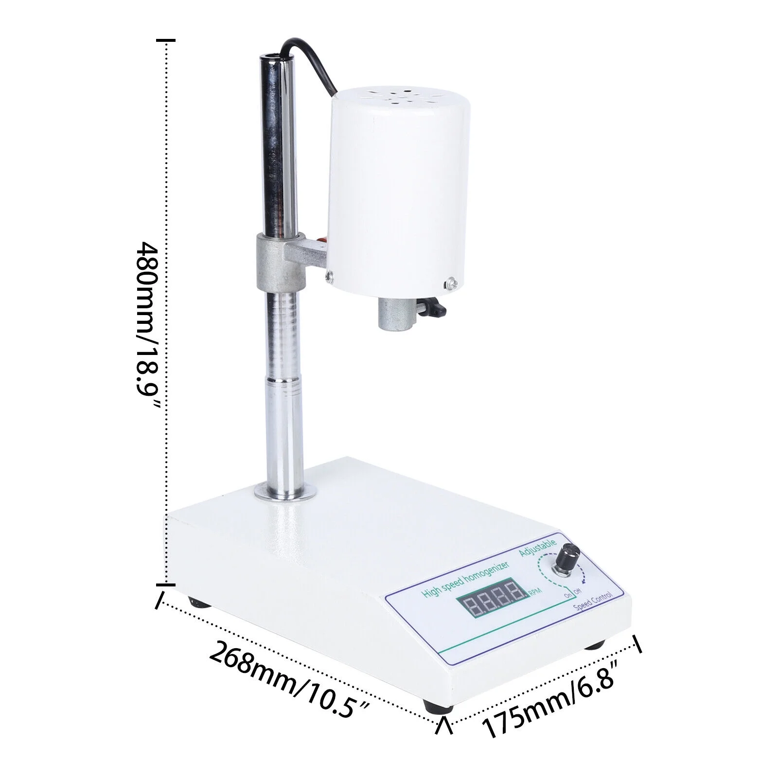 110V FSH-2A Adjustable High Speed Homogenizer Lab Disperser Mixer 22000rpm