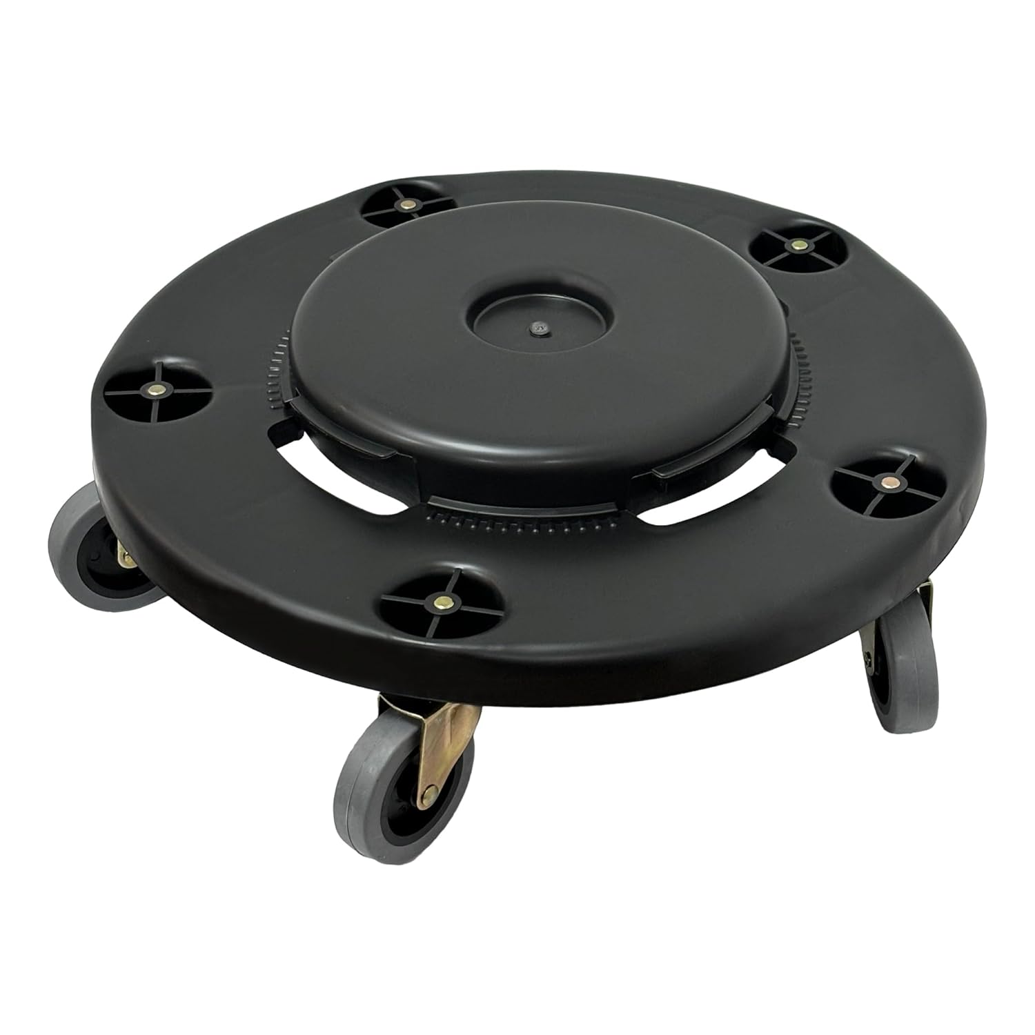 32 Gallon Outdoor Trash Can,Outdoor Trash Can with Lid,Outdoor Trash Can with Wheels,Sturdy Handle Round Trash Can for Outdoor, Garage, Backyard and Patio
