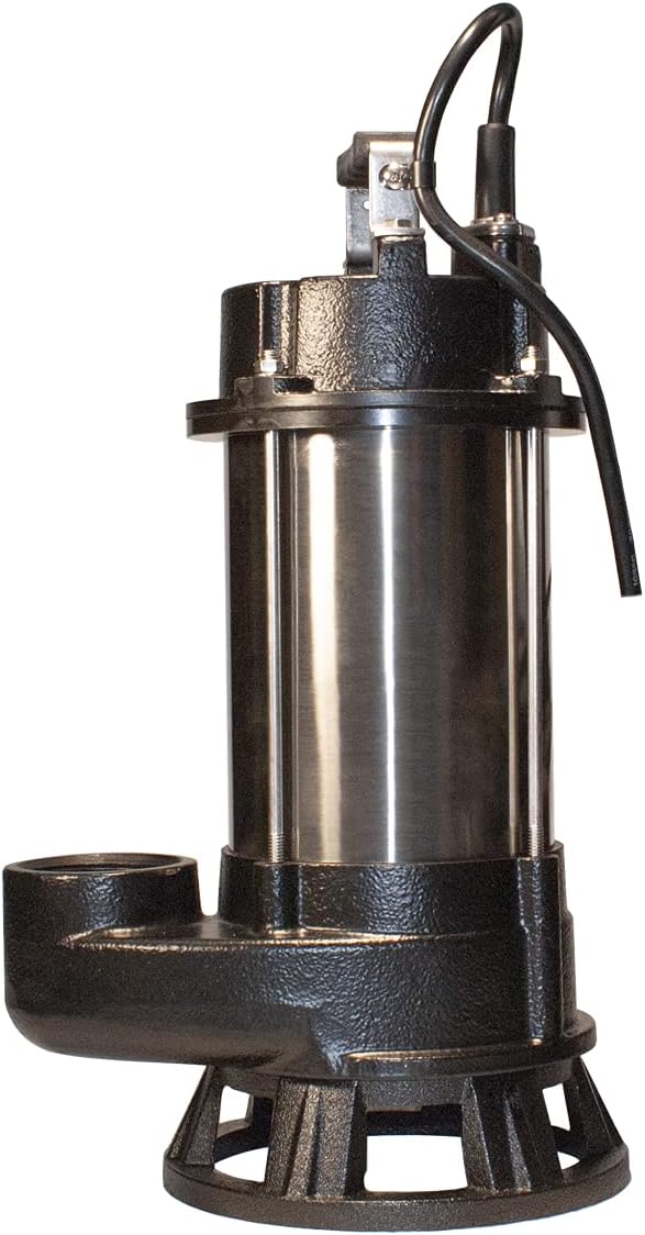 BURCAM 400416T 3/4HP Stainless Steel Sewage Grinder Pump