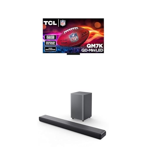TCL 55-Inch Class QM7K Series QD-Mini LED 4K UHD Google Smart TV Best Premium Mini-LED TV - QLED, 144hz, 240hz Gaming Rate, Anti-Reflective Screen, Bang & Olufsen Audio, Atmos (55QM7K, 2025 Model)