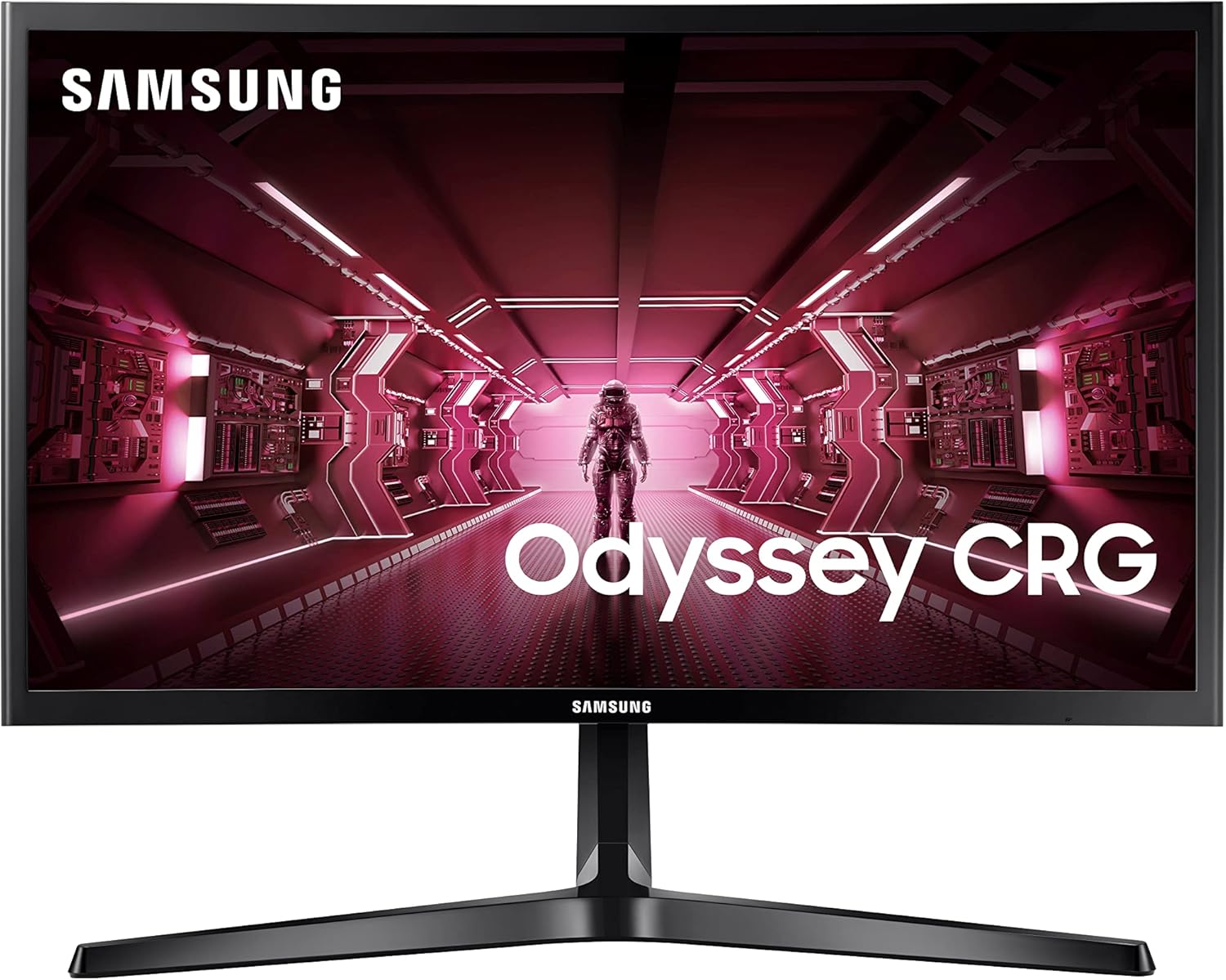 SAMSUNG 24" CRG5 Curved Gaming Monitor, 144Hz, 4ms, Exclusive Gamer Settings, AMD Radeon FreeSync, Eye Saver Mode, 3000:1 Contrast Ratio, Black (Renewed)