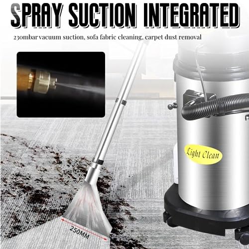 Commercial Carpet Cleaner Machine, 3 in 1 Portable Wet Dry Vacuum Cleaner, Heavy Duty Dust Extractor Sofa Curtains Carpet Cleaning for Carpet and Hard Floor