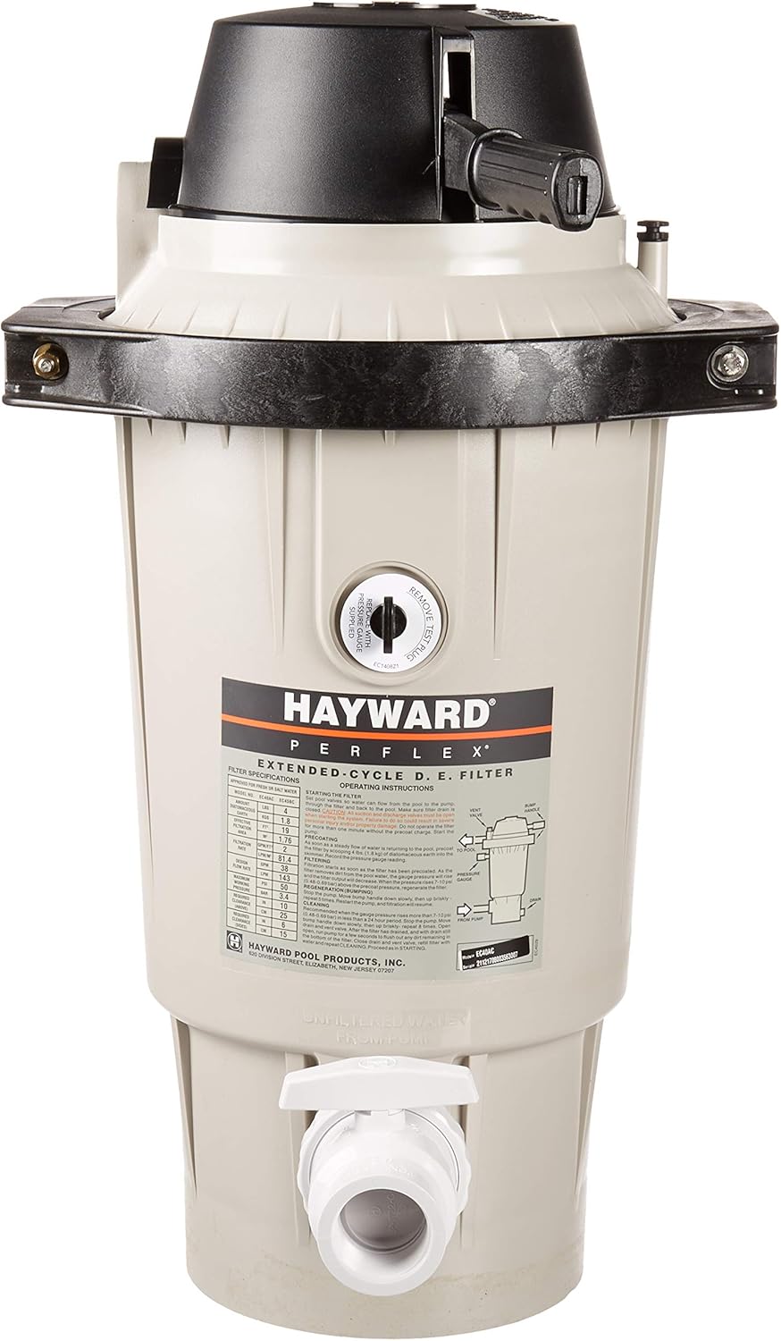 Hayward W3EC65A Perflex Diatomaceous Earth Pool Filter