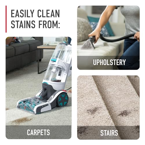 Hoover Smartwash Automatic Carpet Cleaner Machine, FH52000, Turquoise