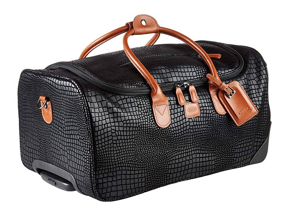 Bric&s My Safari 21x22 Carry-On Rolling Duffle Black