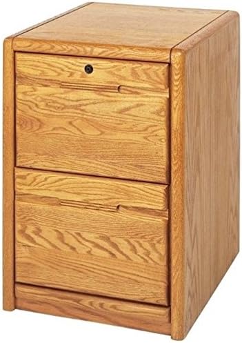 Bowery Hill 2 Drawer Wood File Cabinet in Medium Oak, Commercial Grade