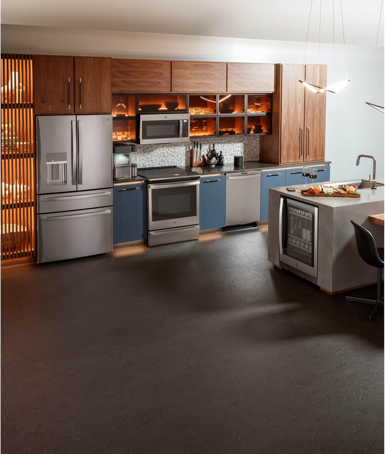 GE Profile PDT785SYNFS 24" Dishwasher with 16 Place Settings WiFi Connnect Twin Turbo Dry Boost Bottle Jets Third Rack Energy Star Certified in Stainless Steel