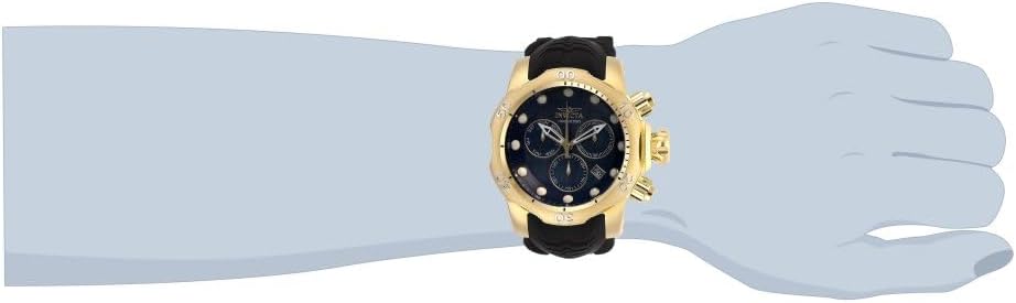 Invicta Mens Venom Quartz Watch, Black, 29761