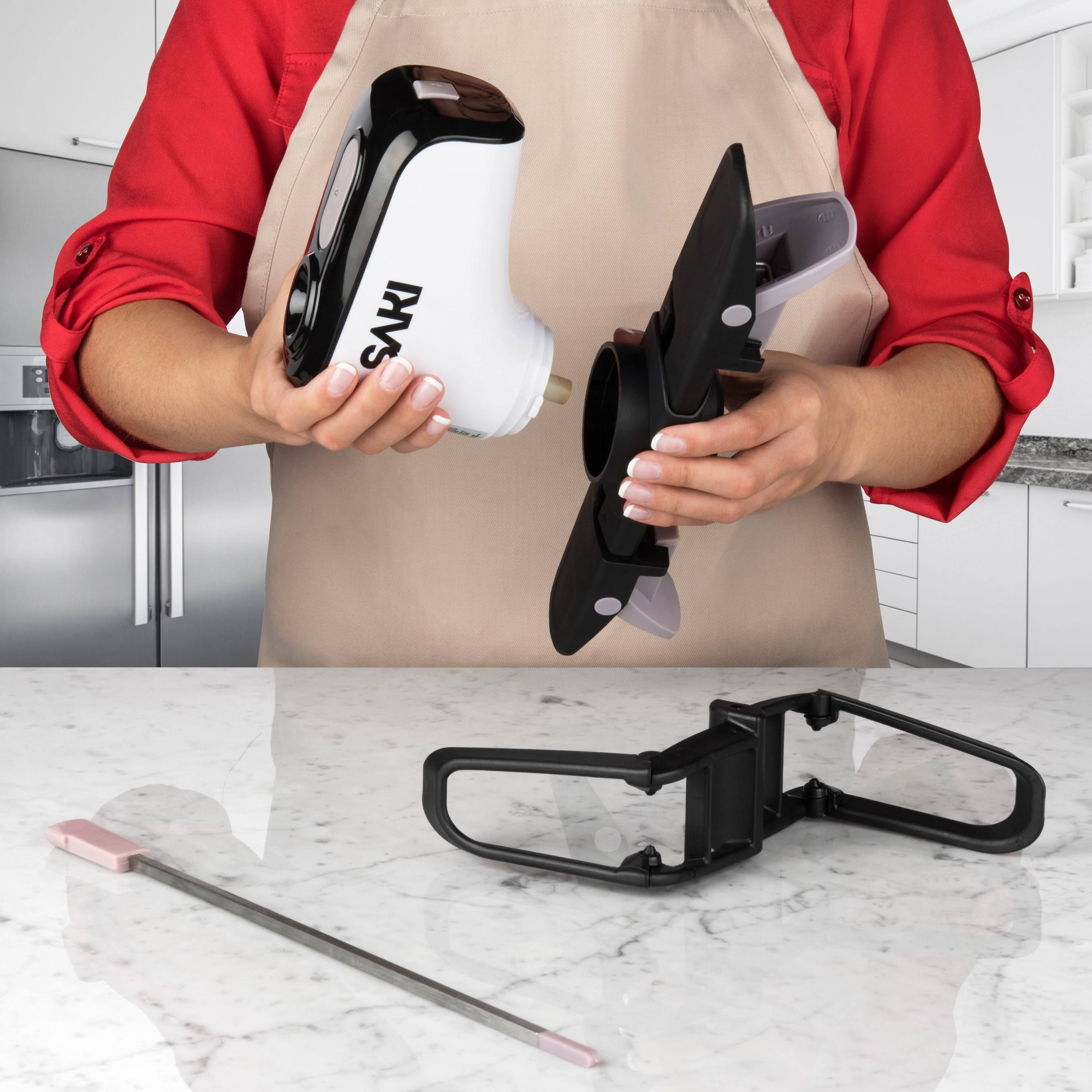 Saki Automatic Pot Stirrer for Cooking, with 2 Speeds, Adjustable, Hands Free