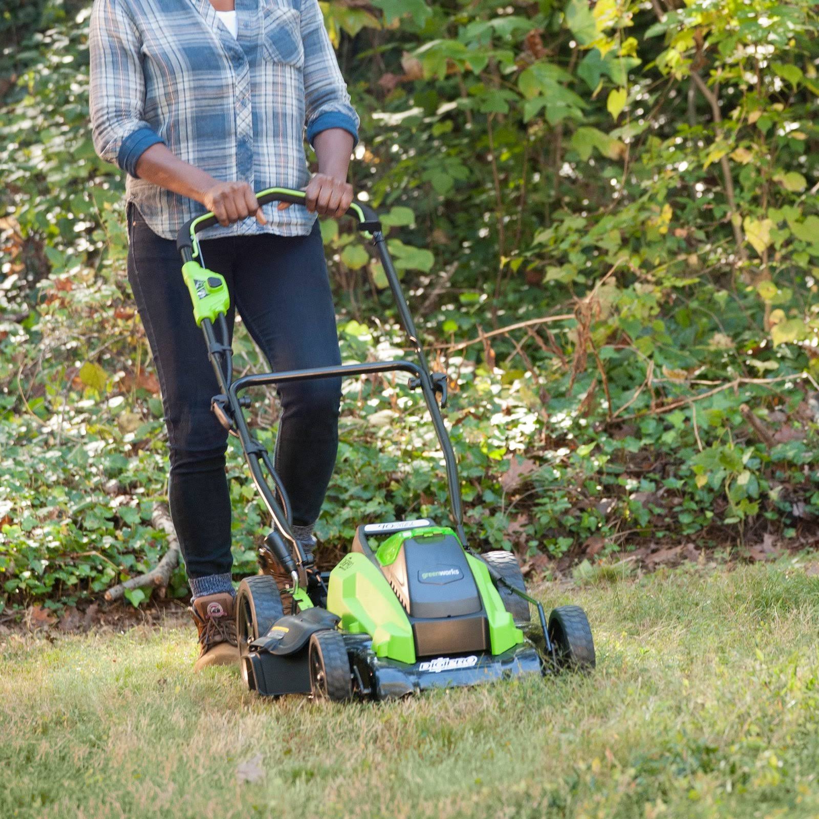 GreenWorks G-Max 25223 19x22 3-in-1 Cordless Walk-Behind Push Mower - 40V