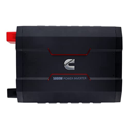 Cummins 5000 Watts Inverter Modified Sine Wave Truck Inverter 12 Volts to 110 Volts Four AC Outlets Two USB Ports (Plus Cable Kit)- CMN5000W - Inverters for Vehicles, Van Life, Camping