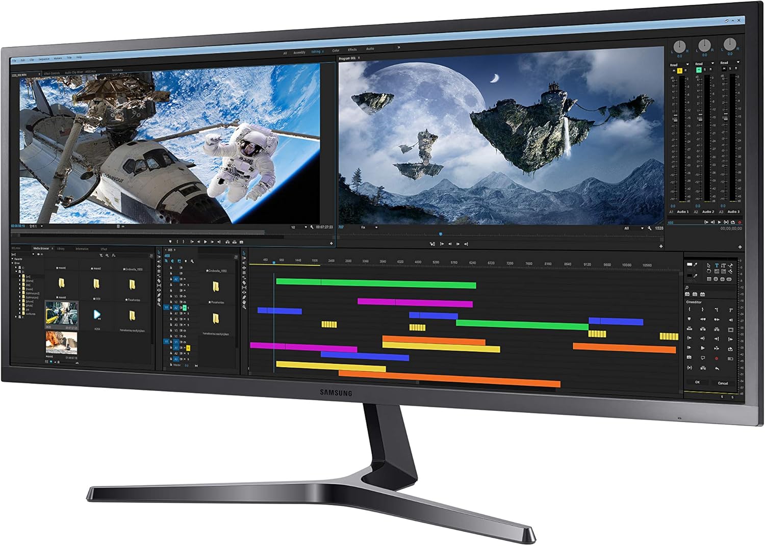Samsung 34" Class Ultrawide Monitor with 21:9 Wide Screen, S34J552WQNXZA