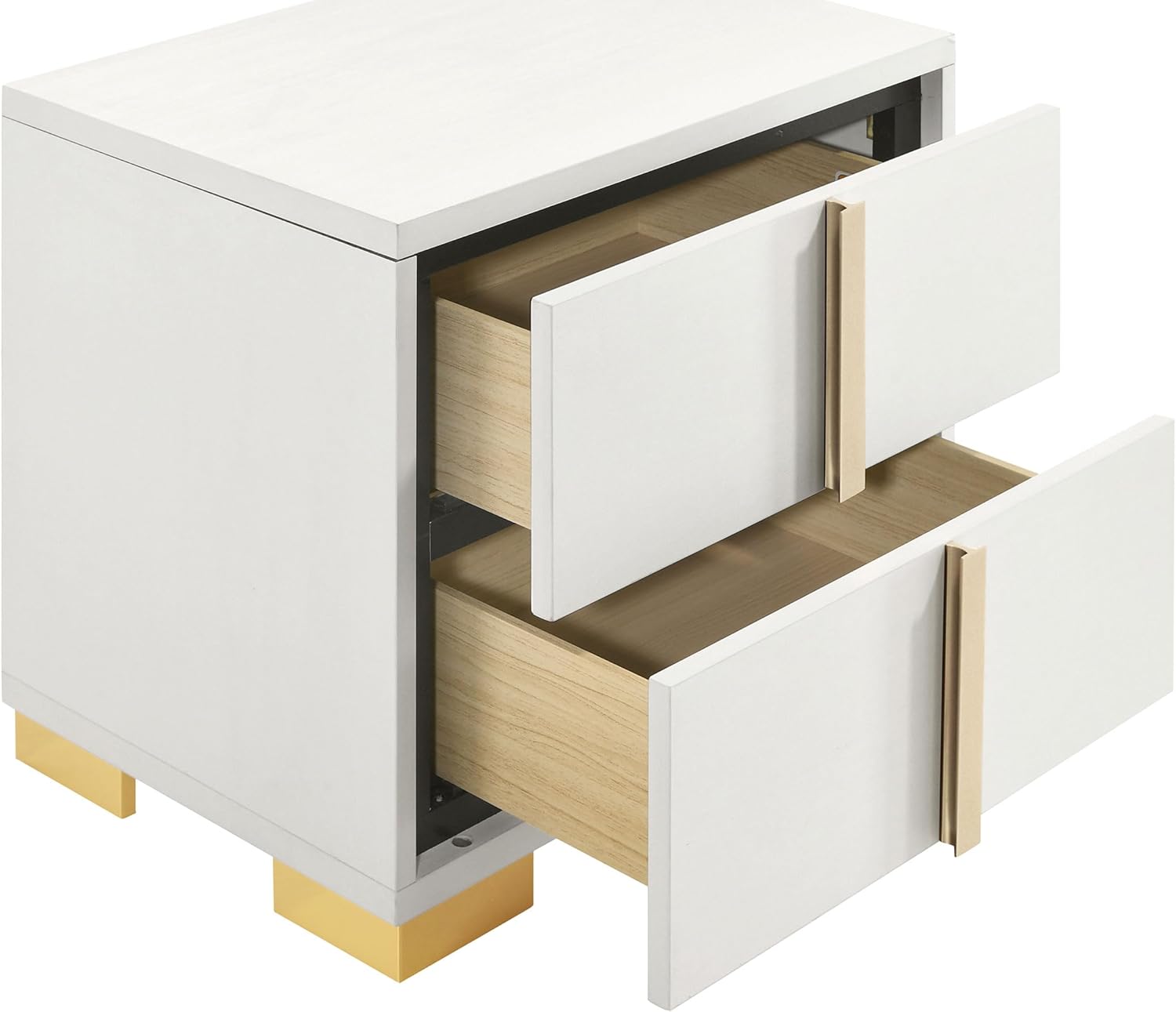 Coaster Home Furnishings Marceline 4-Piece Queen Bedroom Set with LED Headboard White