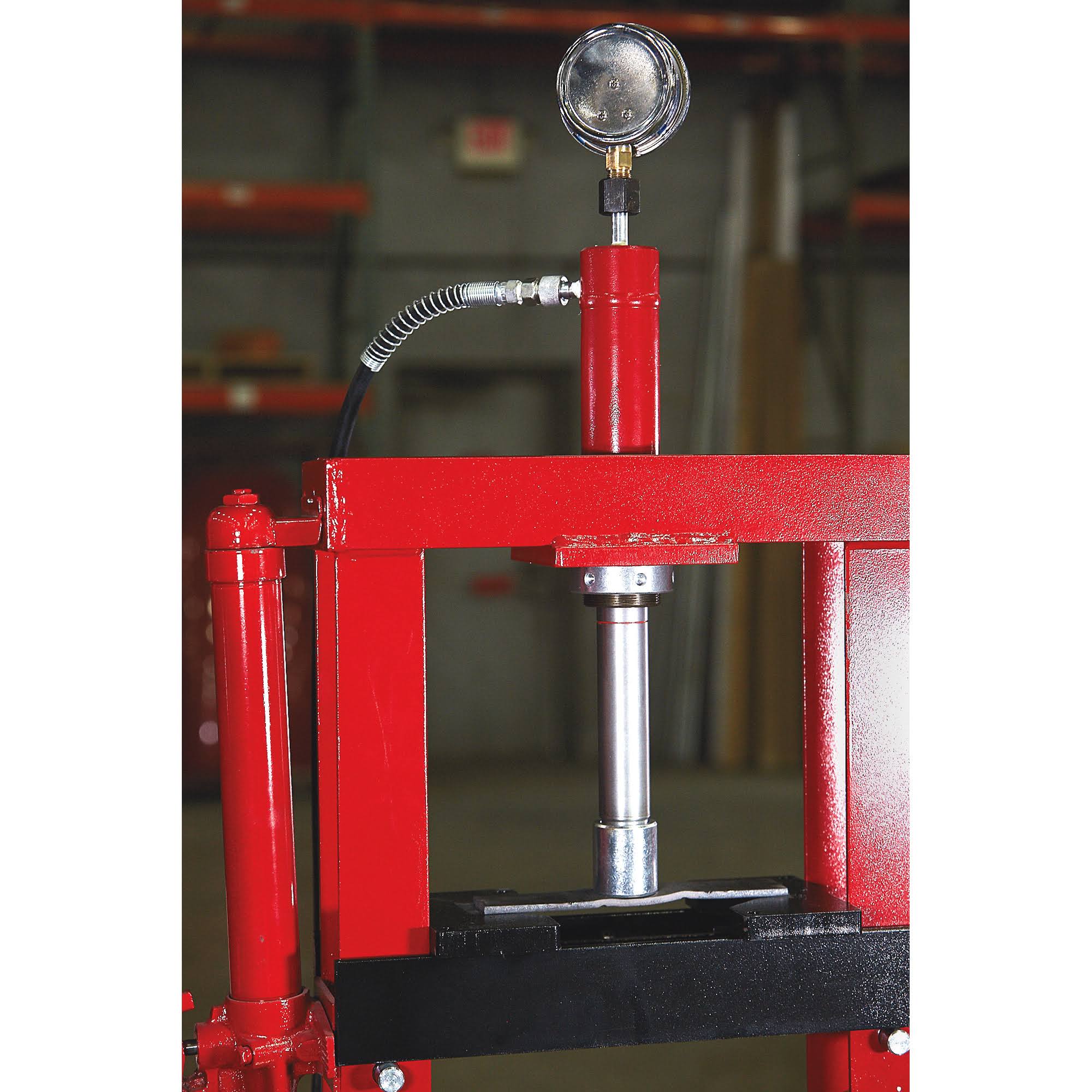 Strongway Benchtop 10-Ton Hydraulic Shop Press with Gauge NTY10003