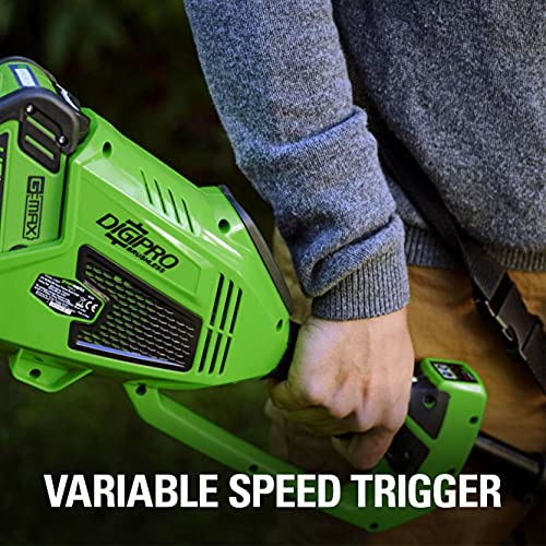 Greenworks 40V 14" Brushless Cordless (Attachment Capable) String Trimmer, 4.0Ah Battery and Charger Included
