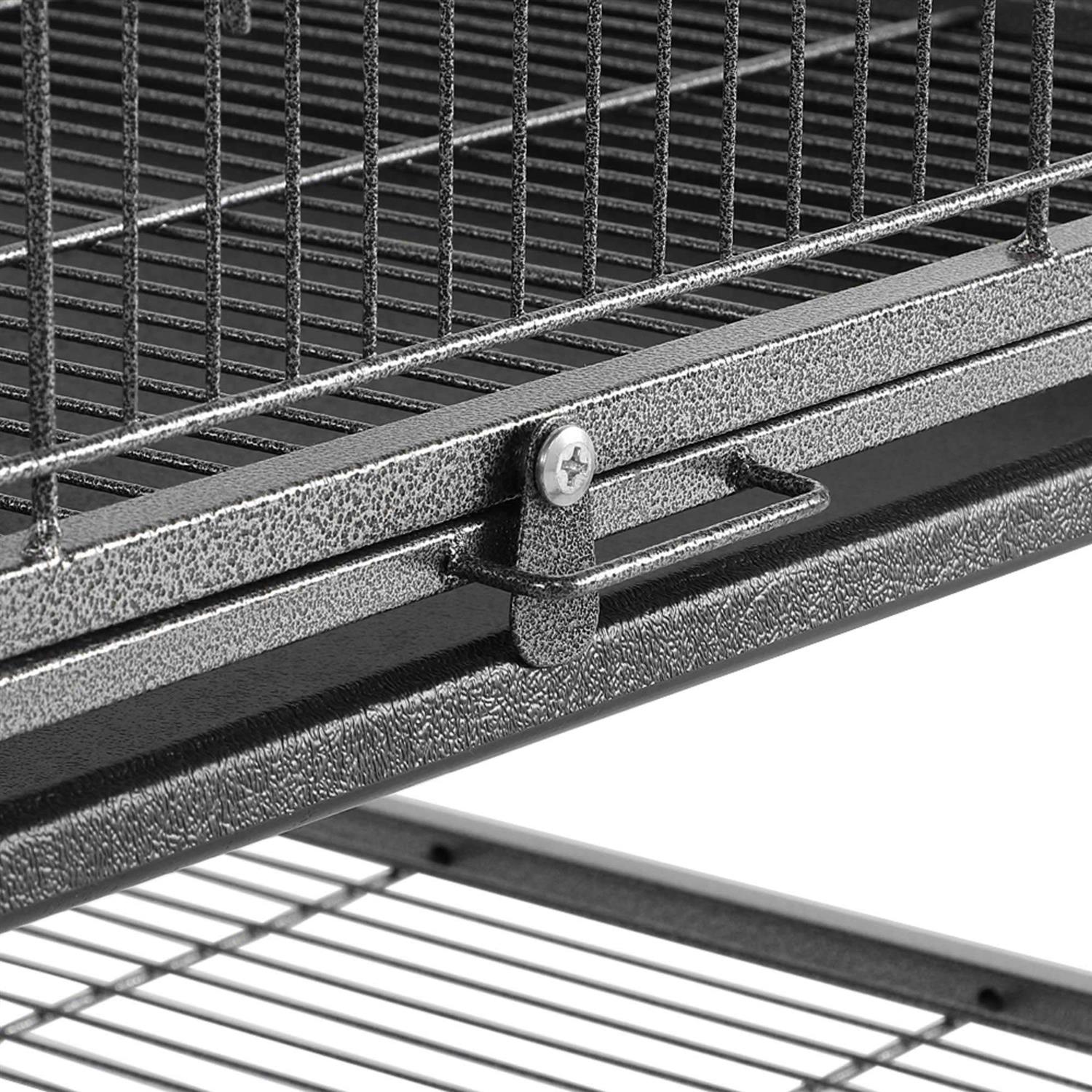 Topeakmart Black Large Bird Cage with Storage Shelf - Pet Supplies online store
