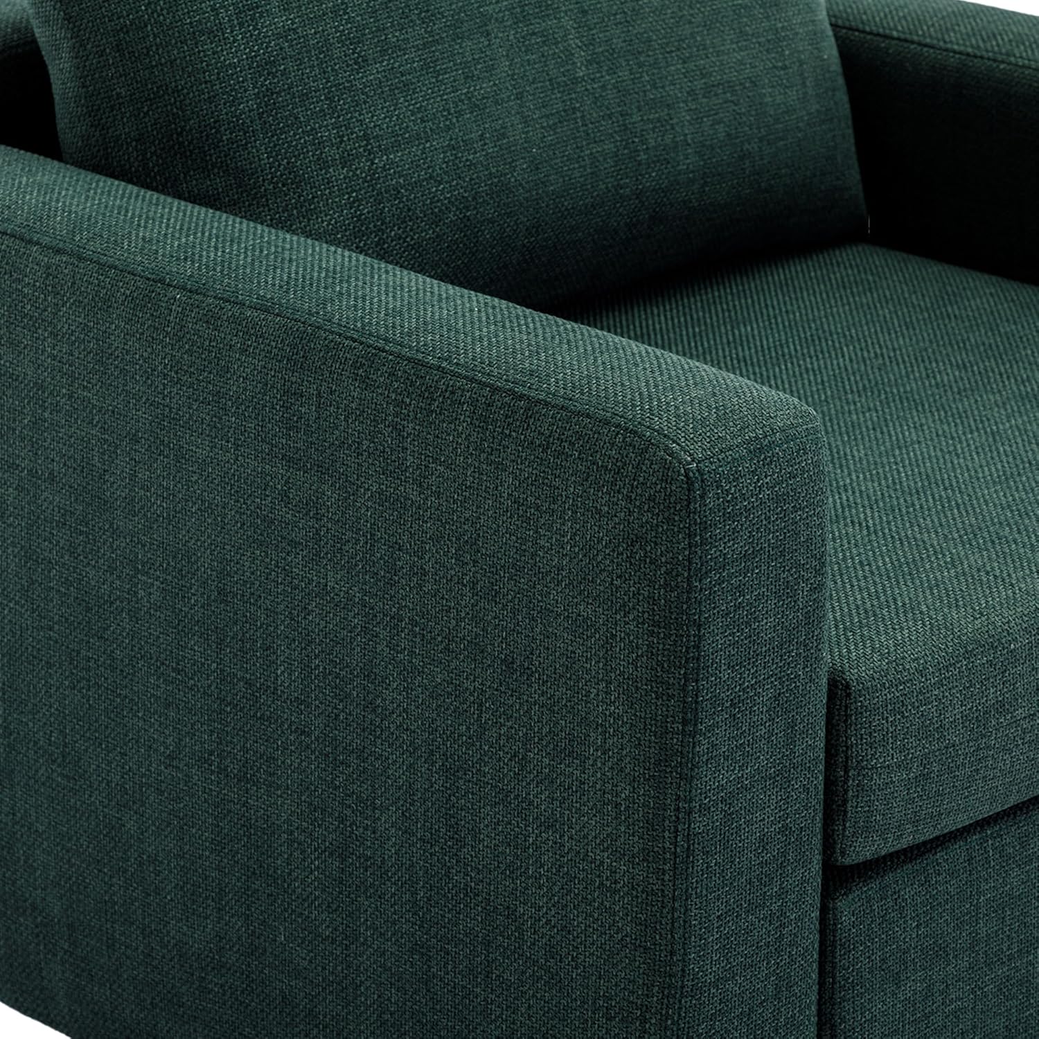 Modular Combo Oversized Sectional Sofa Couch, Modern Wide Arm Loveseat with Ottoman, Comfy Deep 2 Seat for Living Room, Bedroom, Apartment, B-Green