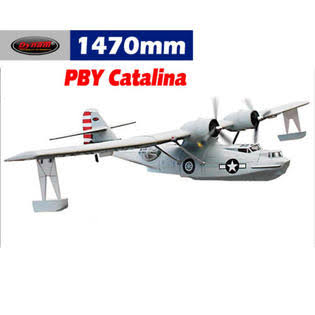 Dynam PBY Catalina Grey 1470mm Wingspan - PNP