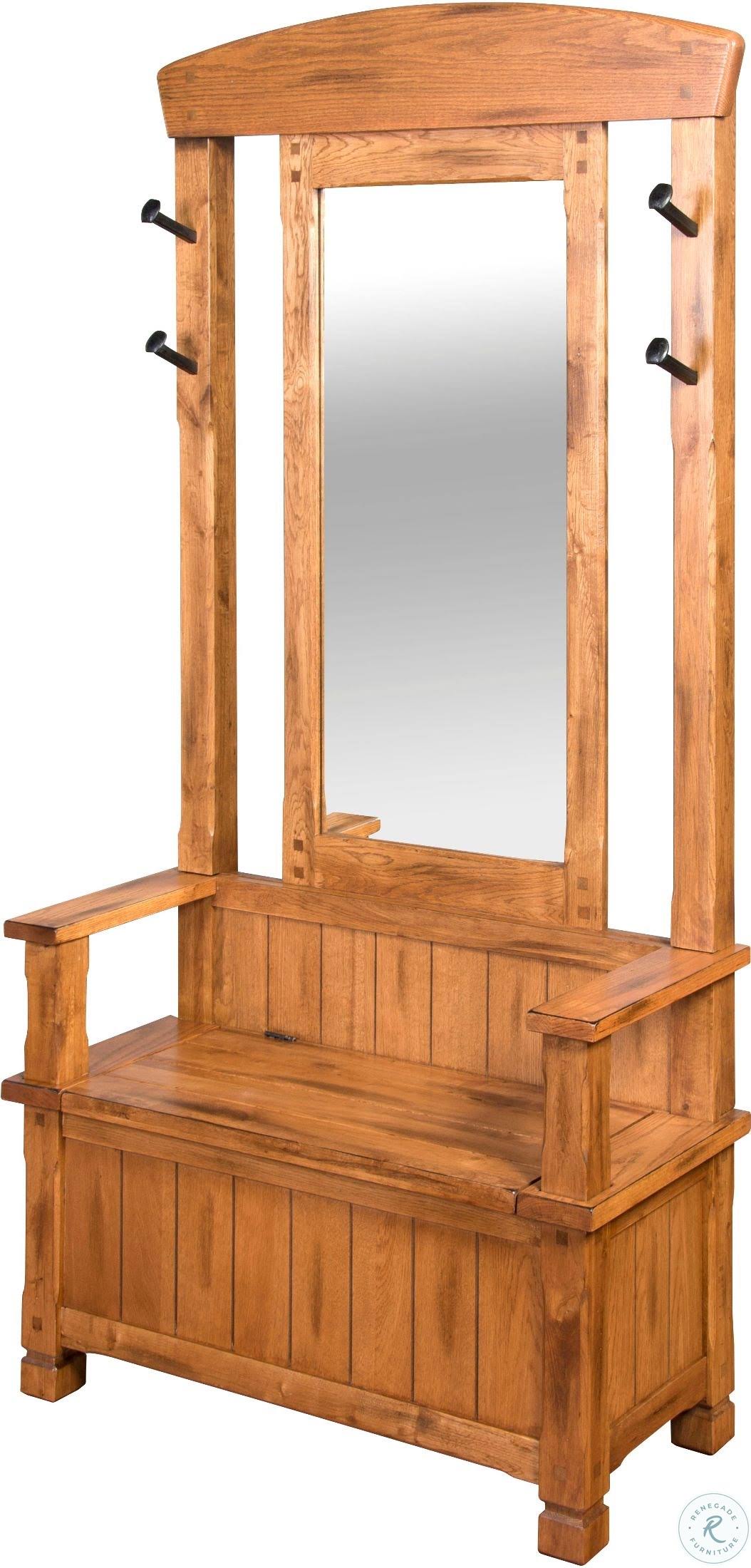 Sunny Designs 2537RO Sedona Hall Tree - Rustic Oak