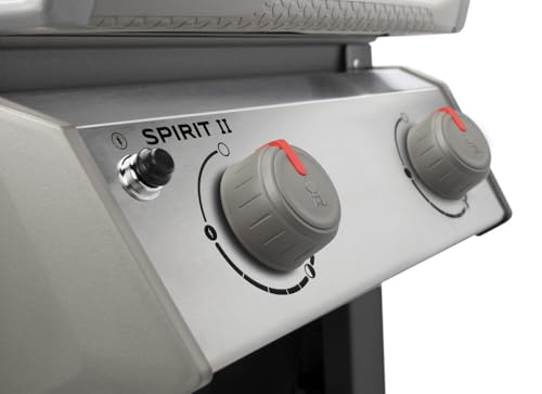 Weber Spirit II E-210 2-Burner Liquid Propane Grill, 48 x 26 x 57 inches, Black