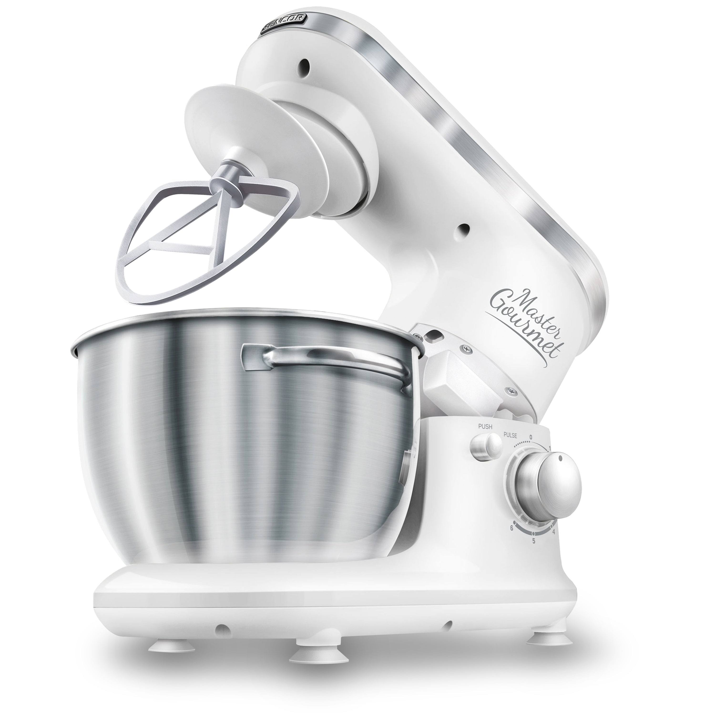 Sencor Stand Mixer with Pouring Shield - Red