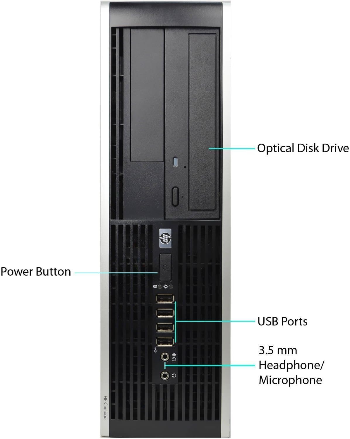 HP 8300 Elite Small Form Factor Desktop Computer (Intel Core i5-3470 3.2GHz Quad-Core, 8GB RAM, 500GB SATA, Windows 10 Pro 64-Bit) (Renewed)