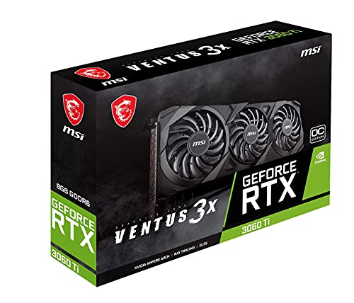 MSI Gaming GeForce RTX 3080 Ti Gaming X Trio 12G Computer Gaming Graphics Card 12GB GDRR6X 320-Bit HDMI/DP Nvlink Torx Fan 3 Ampere Architecture OC, NVIDIA GPU Video Cards for Gaming PC (Renewed)