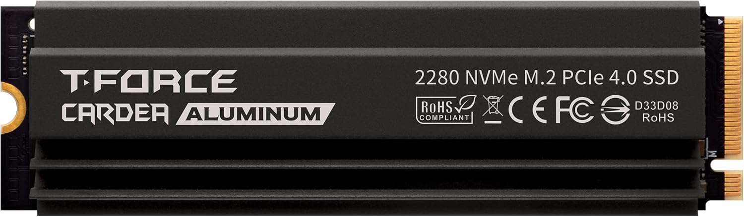 TEAMGROUP T-Force CARDEA Zero Z440 2TB DRAM SLC Cache, 3D TLC NAND, NVMe PCIe Gen4 M.2 2280 Gaming SSD Read/Write 5,000/4,400 MB/s TM8FP7002T0C311
