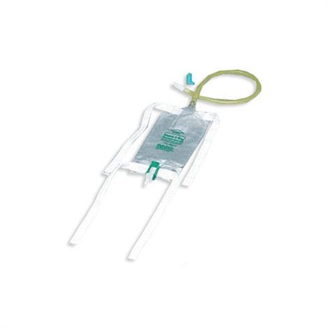 Bard Dispoz-a-Bag Leg Bags with Flip Flo Valve,Extension Tubing and Fabric Straps,19Oz,50/Case,150819