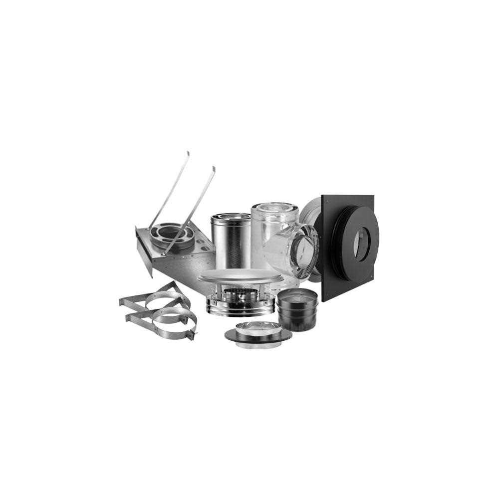 DuraVent DuraPlus 6 in. Triple Wall Pipe Thru-the-Wall Stove Chimney Kit, 6DP-KOUT - Shop Hardware Tools Online Store