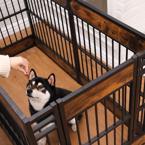 Dog Playpen, 31.5" Height Dog Pen Indoor, Heavy Duty, Safe and Sturdy, Furniture Style Puppy Pen