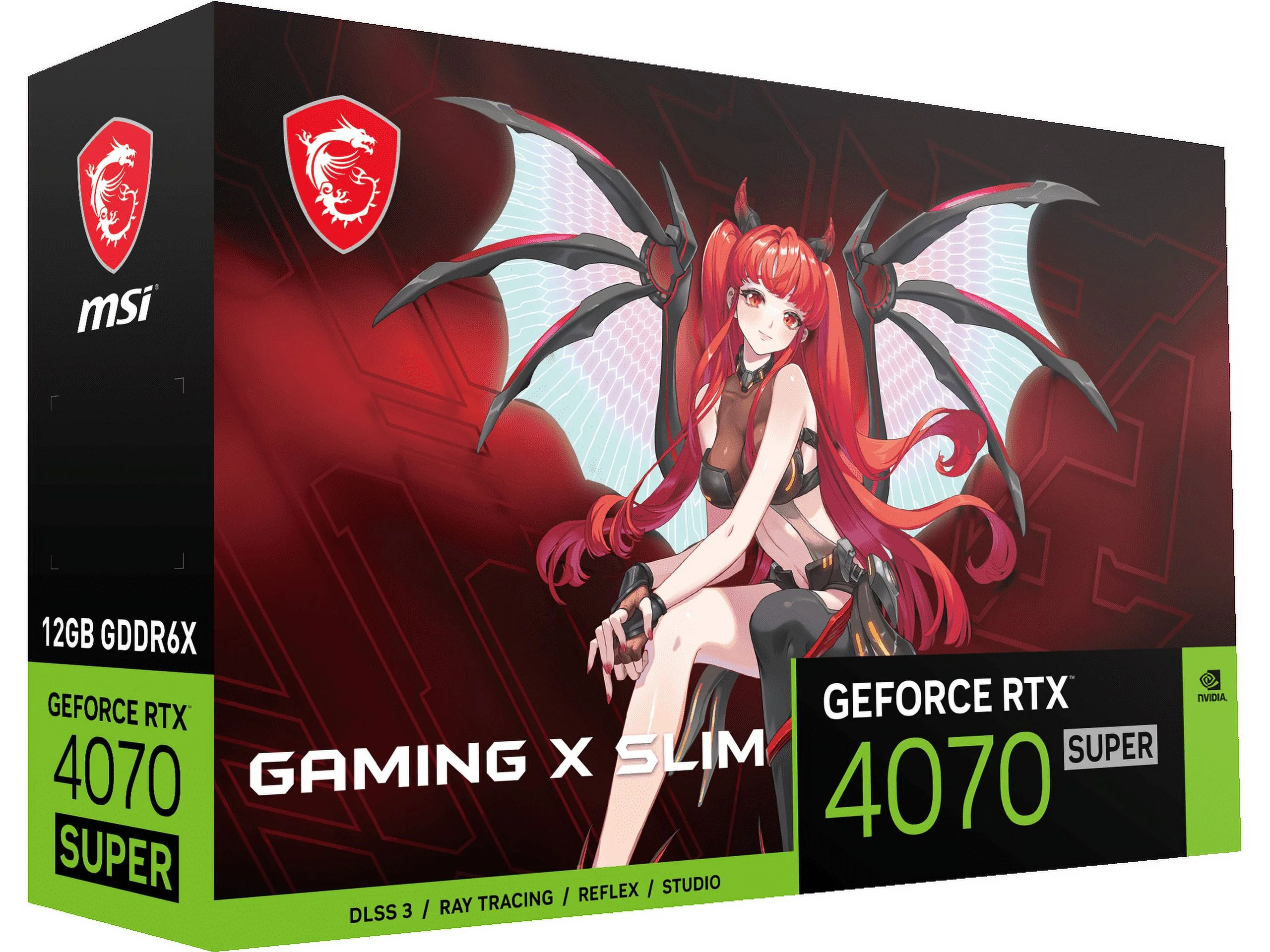 MSI Gaming GeForce RTX 4070 SUPER 12GB GDDR6X PCI Express 4.0 ATX Video Card RTX 4070 SUPER 12G GAMING X SLIM MLG
