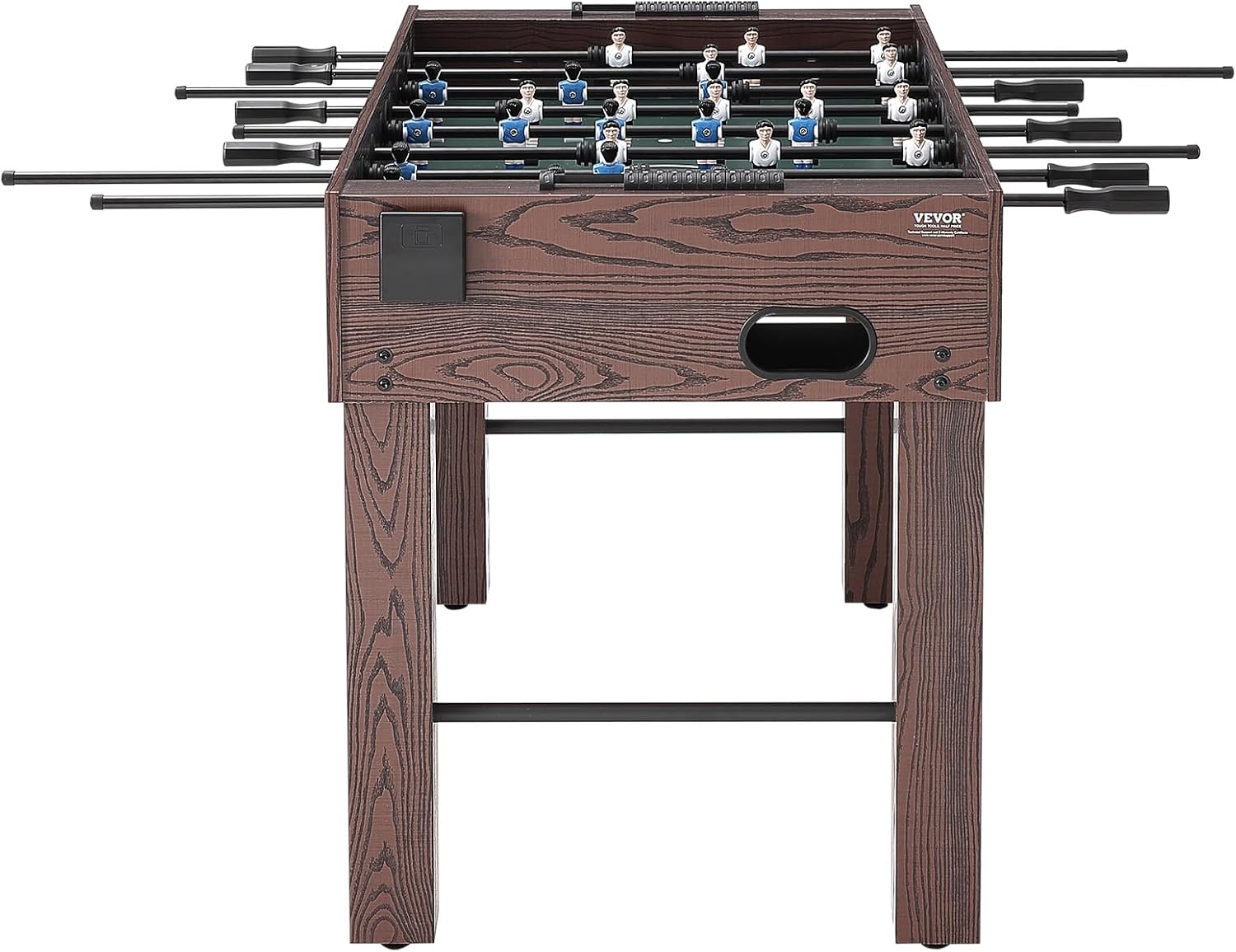 VEVOR Foosball Table, 55 inch Standard Size Foosball Table, Indoor Full Size Foosball Table for Home, Family, and Game Room, Soccer with Foosball Table Set, Includes 4 Balls and 2 Cup Holders