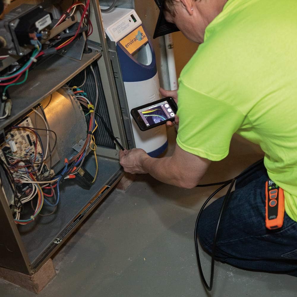Klein Tools ET20 WIfi Borescope Inspection Camera with Rechargeable Lithium-Ion Battery and On-Board LED Lights