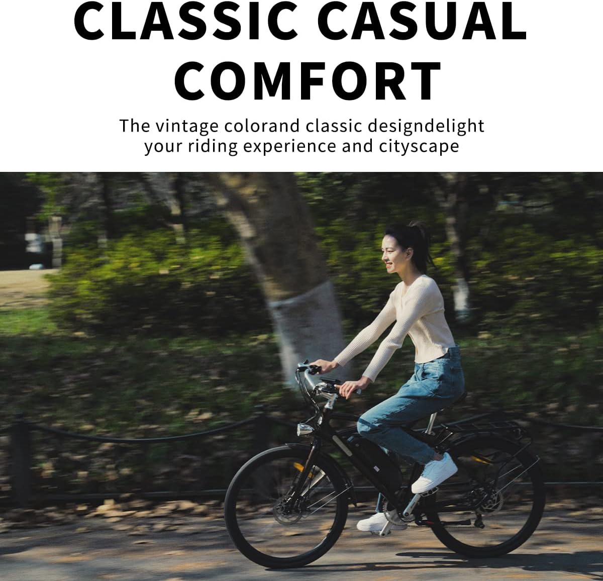 Electric Bike for Adults 500W 28", Ebike for City Cruiser Bicycle Long Range, Pedal Assist 7 Mode Electric Hybrid Bikes for Women 48V 12.8AH Large Lithium Battery with Shimano 7 Speed E-Bike