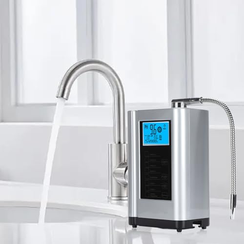 Alkaline Water Ionizer Machine Foldable Stainless Steel Nozzle Hydrogen Rich Water Machine Selfcleaning for Office
